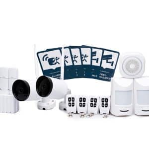 Alarmsystem med overvågning | mellem alarmpakke (50-100m2) | køb nu